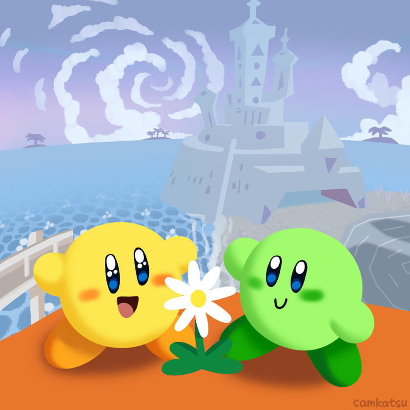 kirby air ride city trial flower