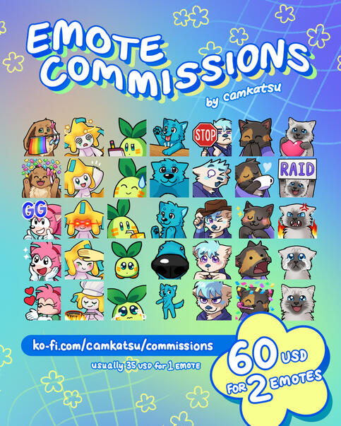 emote commission sheet